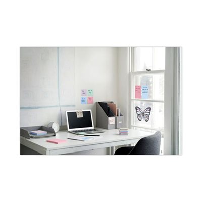 POST-IT NOTES, PADS, Recycled, Bali Colors, Lined, 4" x 6", 90-Sheet, 3 / Pack